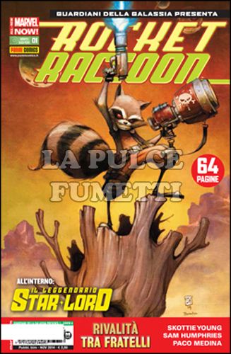 GUARDIANI DELLA GALASSIA PRESENTA #     1 - ROCKET RACCOON E IL LEGGENDARIO STAR-LORD 1 - COVER A - ALL-NEW MARVEL NOW!